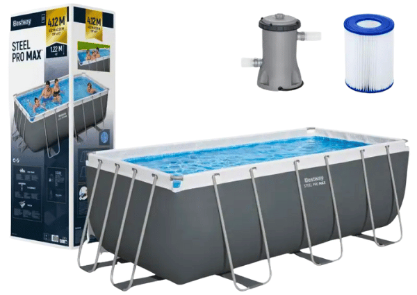 Bestway 56456  4.12m x 2.01m x 1.22m Düzbucaqlı Hovuz Dəsti