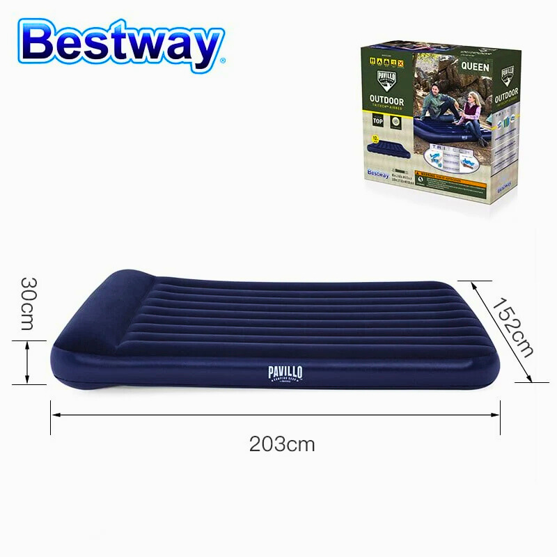 Bestway 67682  şişmə döşək 152x203x30sm baş dayağı ilə