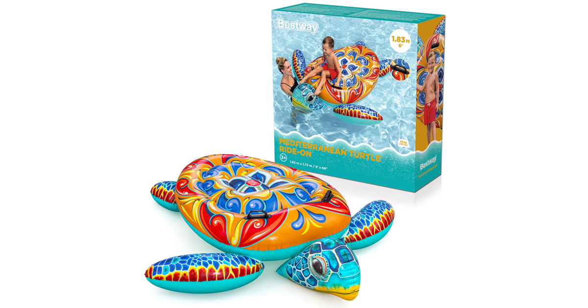 BESTWAY 41523 Ride-on Mediterranean Turtle 186 x 168 x 42 sm