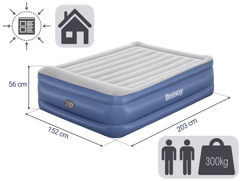 Bestway 67614 Şişmə çarpayı 152x203x56 sm