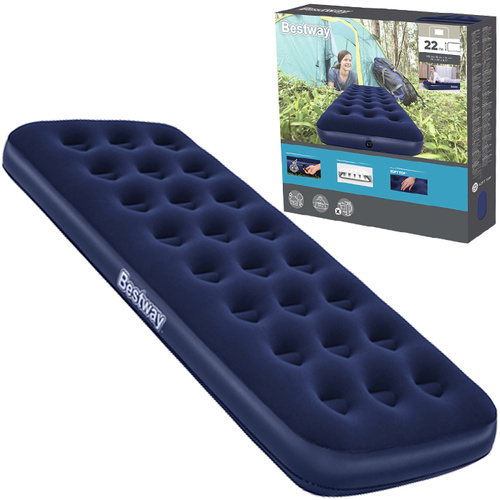Bestway 67000 Hava ilə doldurulan döşək, göy, 76x185x22 sm